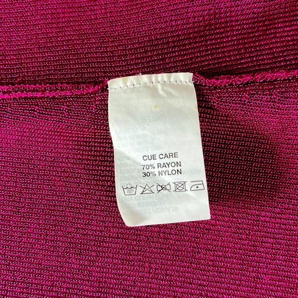 CUE Magenta Cardigan. Hand Embroidered and Beaded Multicolour Flowers - Picture 9 of 9